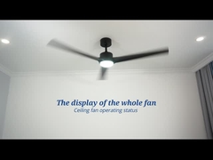220V 240V 50HZ مروحة سقف بلاستيكية مع أضواء 37.6W DC Motor 5 سرعات