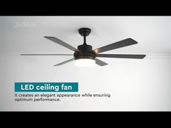 35 واط 56 بوصة مروحة سقف LED حديثة موفرة للطاقة محرك تيار مستمر