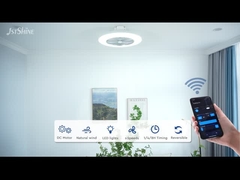 إغلاق المروحة السقفية LED بلا شفرة مع الضبابية الأبيض الحديثة لغرفة الدراسة