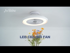 إغلاق المروحة السقفية LED بلا شفرة مع الضبابية الأبيض الحديثة لغرفة الدراسة