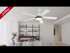 مروحة السقف ذكي LED مع الضوء الضوئي الضيق بالتحكم عن بعد