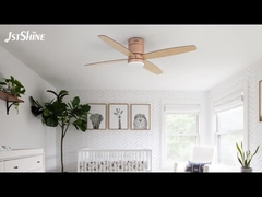 مروحة السقف عن بعد مع غرفة النوم ذات الملف المنخفض LED Mdf Blade Quiet Dc Motor
