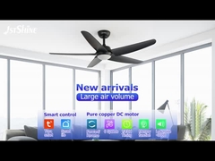 مروحة السقف ذات 5 شفرات LED غرفة المعيشة هادئة مروحة السقف عالية السرعة DC
