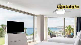 مروحة سقف قابلة للسحب مقاس 36 بوصة مزودة بإضاءة LED