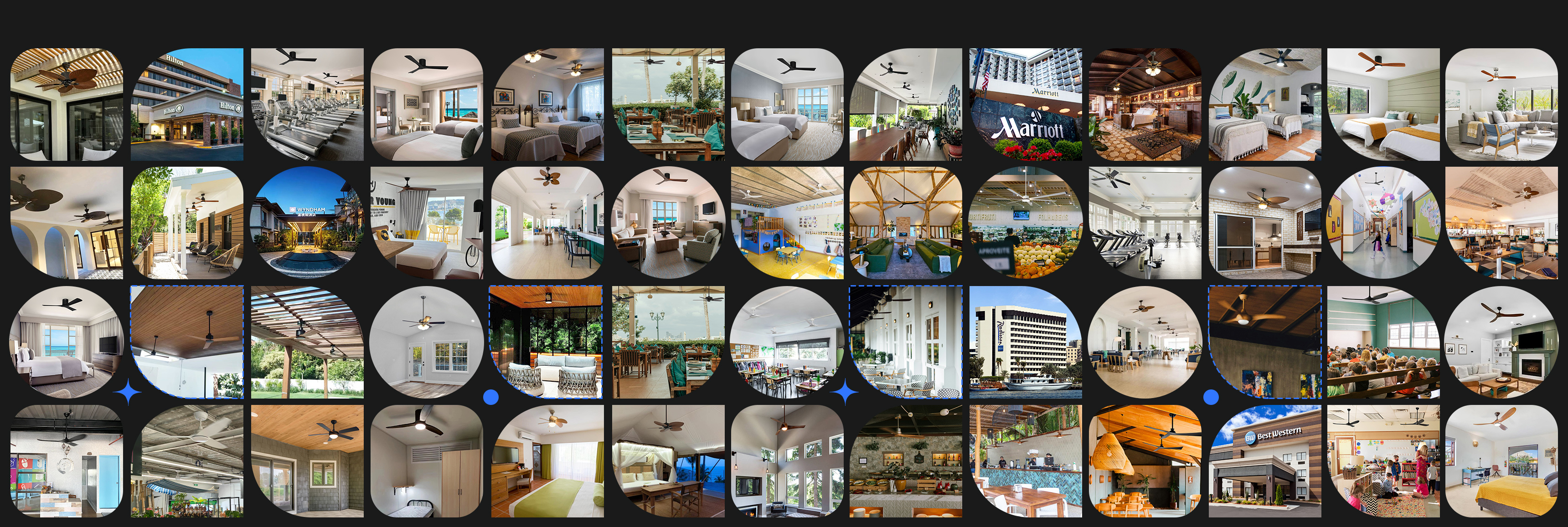 جودة مروحة سقف LED عن بعد مصنع