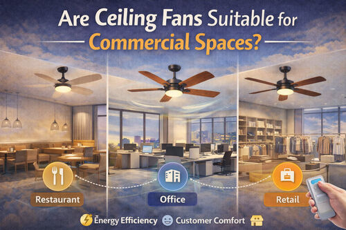 أحدث مدونة الشركة حول هل مراوح السقف مناسبة للمساحات التجارية؟