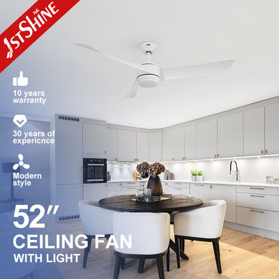 سعر جيد شفرات بلاستيكية 3 ألوان مصباح LED مروحة السقف القابلة للتخفيف مع التحكم عن بعد 38W 230V / 50HZ الانترنت