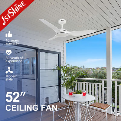 سعر جيد مروحة السقف البيضاء من 52 بوصة بدون ضوء ABS Blade Smart APP Control الانترنت